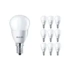 Voordeelpak 10x Philips Corepro LED Lustre E14 Kogel Mat 5W 470lm - 827 Zeer Warm Wit | Vervangt 40W