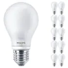 Voordeelpak 10x Philips Corepro LED Lamp E27 Peer Mat 7W 806lm - 827 Zeer Warm Wit | Vervangt 60W
