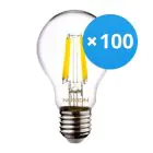 Voordeelpak 100x Noxion Lucent LED E27 Peer Filament Helder 4.5W 470lm - 840 Koel Wit | Vervangt 40W