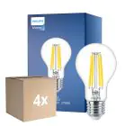Voordeelpak 4x Philips MASTER Value LED Lamp E27 Peer Helder 11.2W 1521lm - 927 Zeer Warm Wit | Beste Kleurweergave - Dimbaar - Vervangt 100W