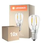 Voordeelpak 10x Ledvance Speciaal LED E14 T26 Filament Helder 1.3W 110lm - 827 Zeer Warm Wit | Vervangt 12W