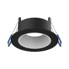 Noxion LED Spot Ares Diep ring Zwart - met Binnenring Wit | Zaagmaat 68mm - incl. GU10 Fitting