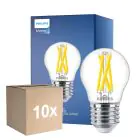 Voordeelpak 10x Philips MASTER LED E27 Kogel Filament Helder 5.9W 806lm - 922-927 Dim To Warm | Beste Kleurweergave - Dimbaar - Vervangt 60W