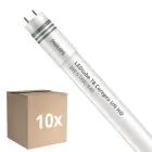 Voordeelpak 10x Philips LED Buis T8 CorePro (UN) High Output 8W 900lm - 840 Koel Wit | 60cm - Vervangt 18W