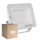 Voordeelpak 8x Ledvance LED Floodlight Compact Wit 50W 5000lm 100D - 865 Daglicht | IP65 - Symmetrisch 