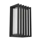 Eglo Wandlamp Genovese Aluminium Zwart 10W 1050lm - 865 Daglicht | IP65 - Bewegingssensor