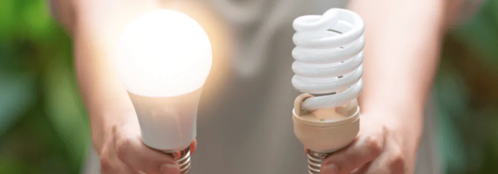 LED lamp en spaarlamp
